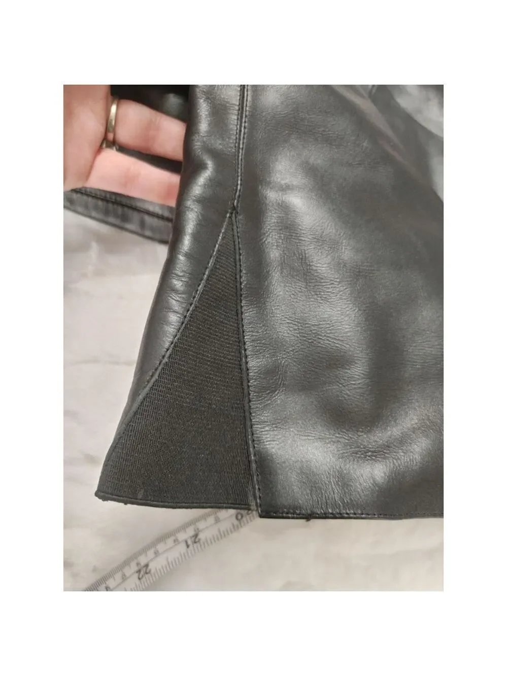 Women's Vintage COLIN STUART Black Leather Sexy Over the Knee Boots Size 6.5